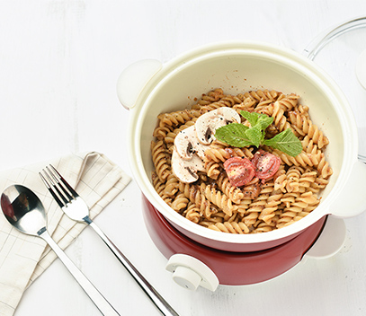 Black pepper spiral pasta